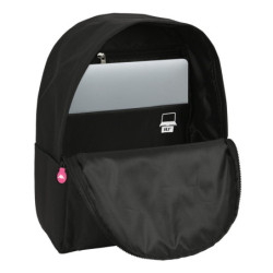 MOCHILA PARA PORTATIL 14,1" KAPPA "BLACK AND PINK" SAFTA23 ENERO 612305902