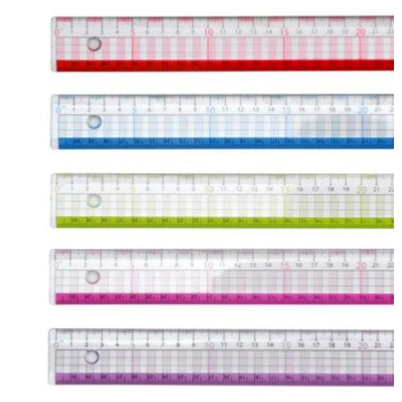 REGLA OFFICE BOX EASY 30CM COLORES SURTIDOS 33011 UNIDAD