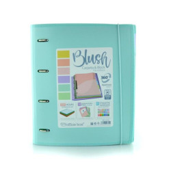 CARPEBLOC 4A 35MM OFFICEBOX PP BORDE TELA C/GOMA AZUL UNIDAD 43205AB