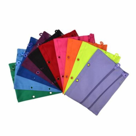 PORTATODO PLANO DOBLE PARA CARPETA ANILLAS OFFICE BOX COLORES SURTIDOS 52811 UNIDAD