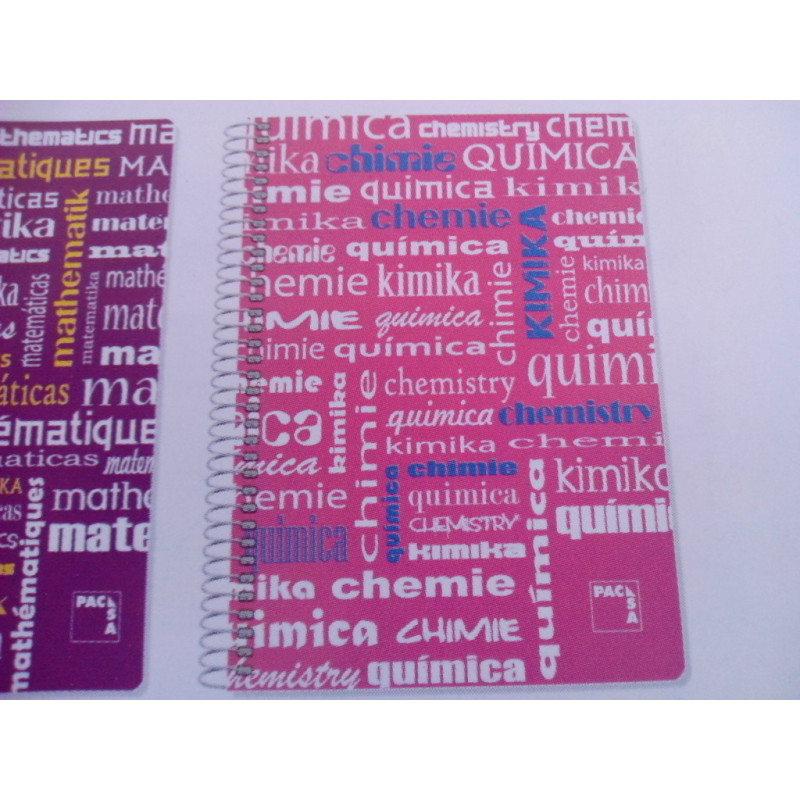 CUADERNO T PP FOLIO 80H PACSA PLASTIPAC 90G CUADROS 4*4 QUIMICA 16529 ^