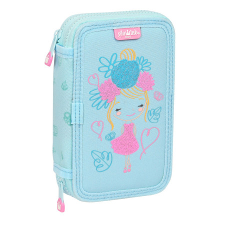 PLUMIER DOBLE PQÑO 28 PCS RECICLADO GLOWLAB KIDS "CUTE DOLL" SAFTA23 ENERO 412323854