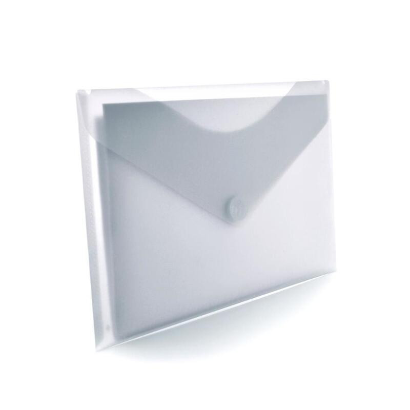 DOSSIER VELCRO A-4 OFFICE BOX BLANCO TRANSPARENTE PTE 10U 90161