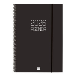 AGENDA OPAQUE E40 SVH 2026 NEGRO+ FINOCAM26 742786026 217 X 14 X 297 MM