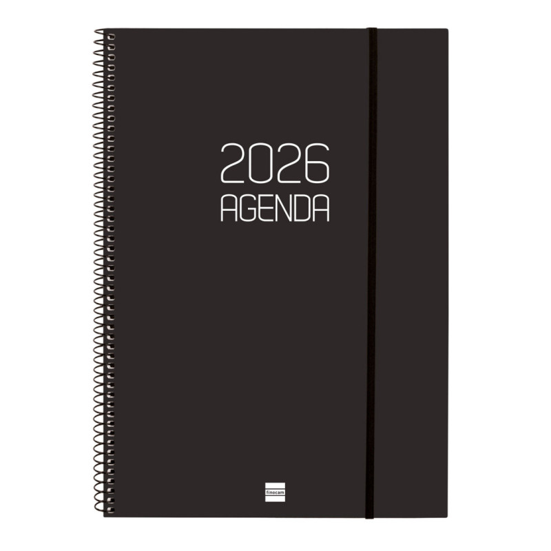 AGENDA OPAQUE E40 SVH 2026 NEGRO+ FINOCAM26 742786026 217 X 14 X 297 MM