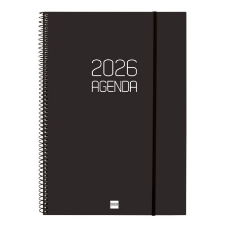AGENDA OPAQUE E40 SVH 2026 NEGRO+ FINOCAM26 742786026 217 X 14 X 297 MM