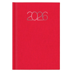 D07-DIETARIO BASE ITAL26 2026 PREMIUM ROJO-755 D/P 14’5X20’5 CM 0D0758755
