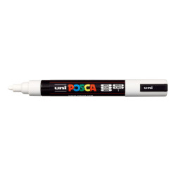 MARCADOR UNI-BALL POSCA PC-5M PUNTA REDONDA 1,8-2,5MM BLANCO -1- 264168000