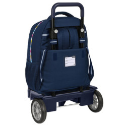 MOCHILA GDE. C/RUEDAS COMPACT EVOL. EXT. BENETTON "LOVE" SAFTA23 ENERO 612350218