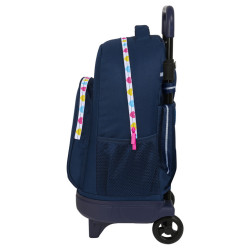 MOCHILA GDE. C/RUEDAS COMPACT EXTRAIBLE BENETTON "LOVE" SAFTA23 ENERO 612350918
