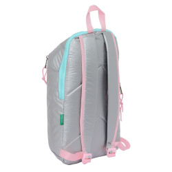 MINI MOCHILA CREMALLERA VERTICAL BENETTON "SILVER" 612353821 SAFTA24