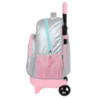 MOCHILA GDE. C/RUEDAS COMPACT EXTRAIBLE BENETTON "SILVER" 612353918 SAFTA24