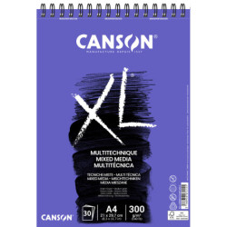 BLOC DIBUJO ESPIRAL A4 30H MICR CANSON XL MIX MEDIA TEXTURADO 300G