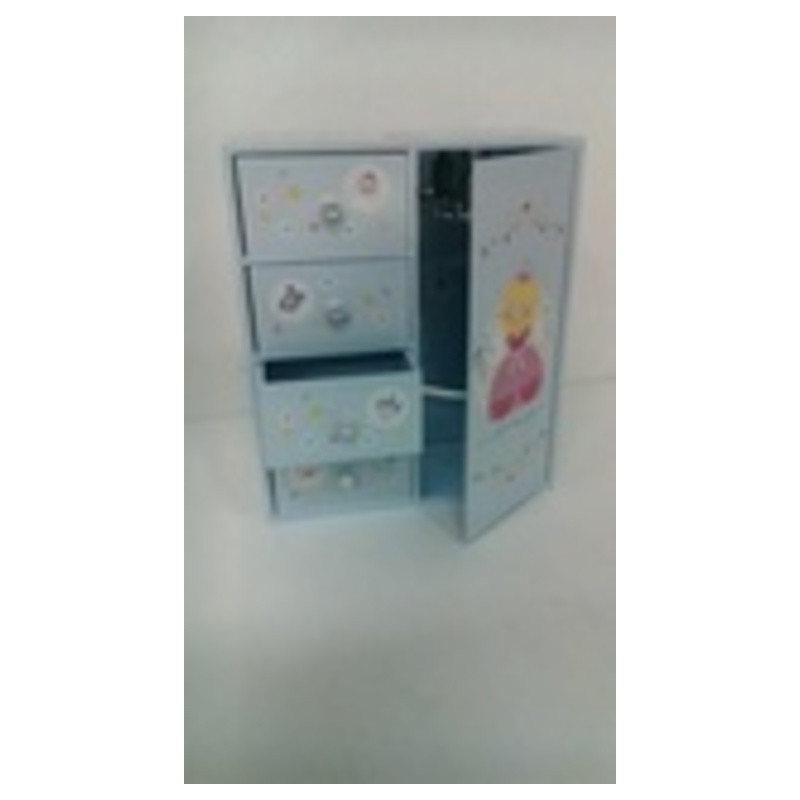 JOYERO ALEX BOG PLASTICO HADA ARMARIO MUSICAL JK-1072 ^