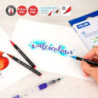 ROTULADOR ACUARELABLE MILAN PUNTA PINCEL CAJA CARTON 12 COLORES 612612S UNIDAD