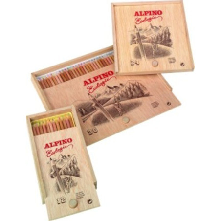 LAPIZ ALPINO 612 ECOLOGICO MADERA 12 COLORES ^