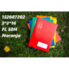 LIBRETA GRAPADA FOLIO 50 HOJAS 70 GR MM 3*3*16 NARANJA 132087202 ESCOLOFI (10)
