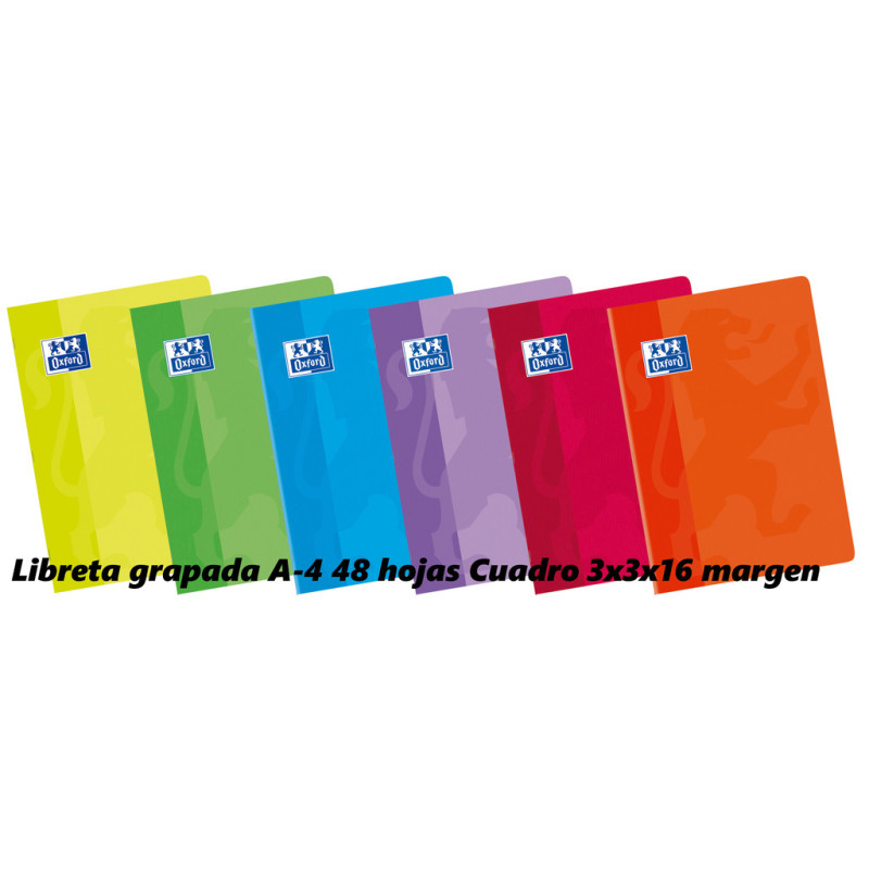 LIBRETA ENRI OXFORD SCHOOL A-4 48H MM 3*3*16 100104497