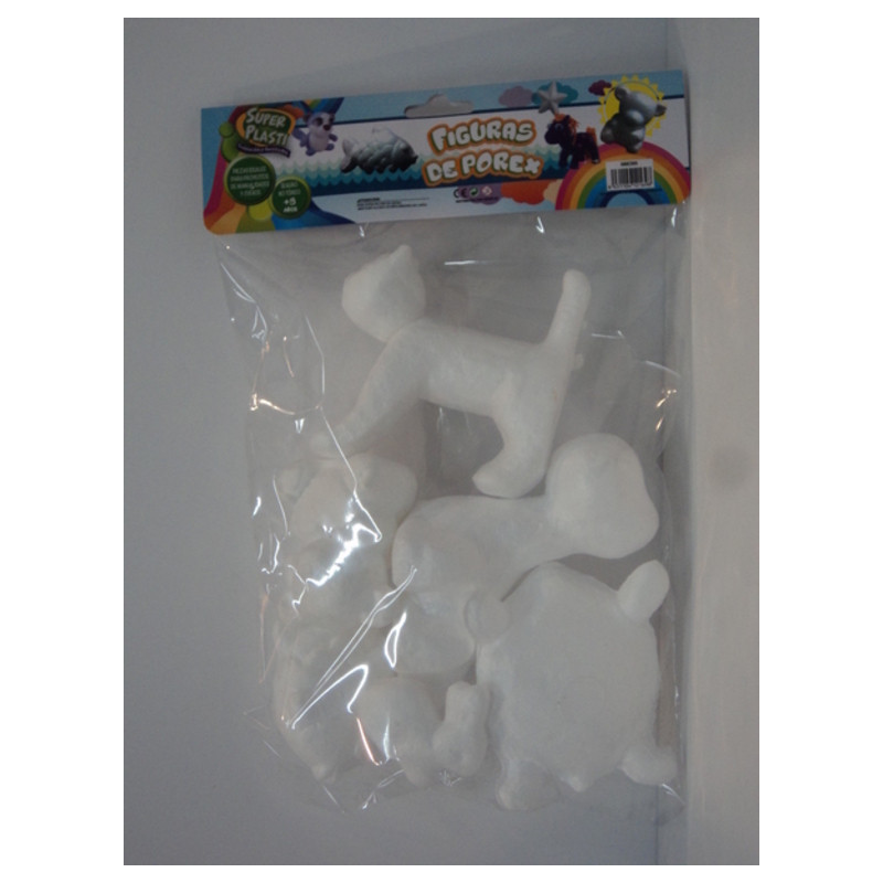 FIGURAS POLIESPAN ANIMALES SURTIDOS BOLSA 6U 88395 ^