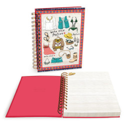 CUADERNO DEC A-5 ESPIRAL MAKU16 BOHO CHIC FASHION 153HBO100 ^