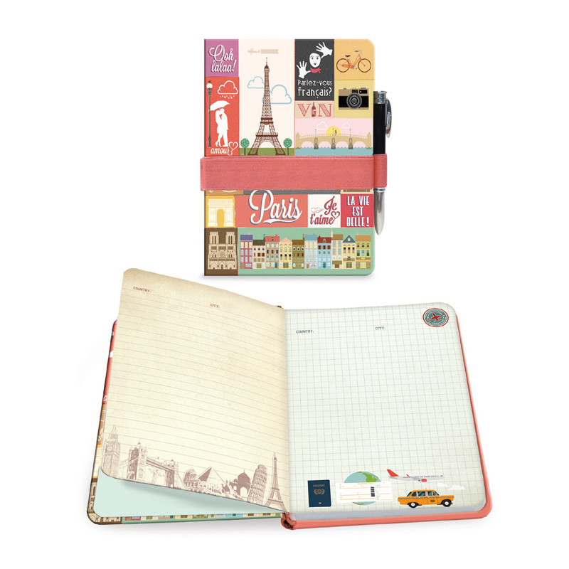 CUADERNO VIAJE 17*13 MAKU16 PARIS CITY C/GOMA Y BOLI 153PCT176 ^