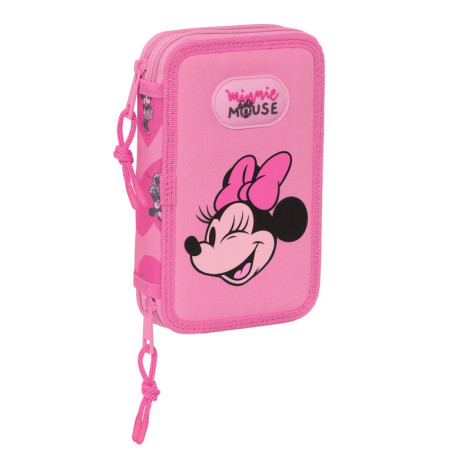 PLUMIER DOBLE PQÑO 28 PCS MINNIE MOUSE "LOVING" 412334854 SAFTA24