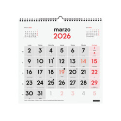 CALENDARIO PARED N.GRANDES 30X30 2026+ FINOCAM26 780570026 300 X 5 X 310 MM