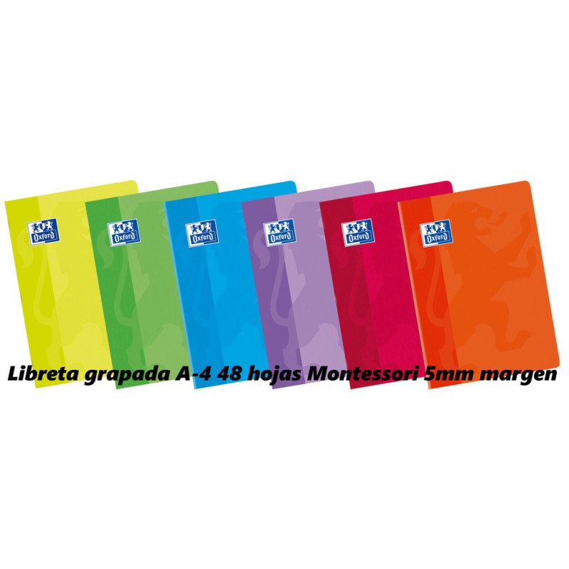 LIBRETA ENRI OXFORD SCHOOL A-4 48H MONTESORI 5 100102810