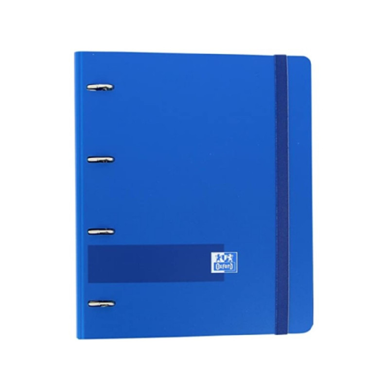 CARPEBLOC RINGBOOK A4 4A ENRI OXFORD SCHOOL POLYFOAM AZUL MARINO C/RECAMBIO 100H 5 COL 400131298