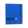 CARPEBLOC RINGBOOK A4 4A ENRI OXFORD SCHOOL POLYFOAM AZUL MARINO C/RECAMBIO 100H 5 COL 400131298