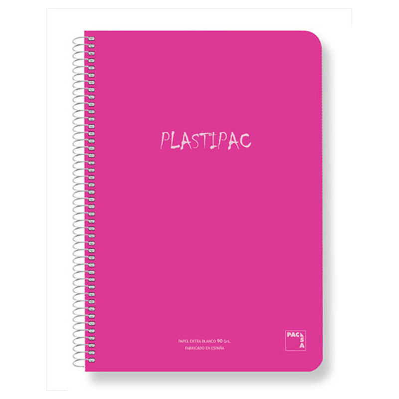 CUADERNO T PP FOLIO 80H PACSA PLASTIPAC 90G CUADROS 5*5 16468