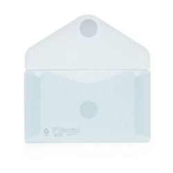DOSSIER VELCRO OFFICEBOX 6,2*10,5 TRANSPARENTE BOLSA 10U 90661