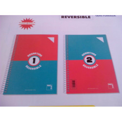 CUADERNO TD FOLIO 100H PACSA 2 ASIGNATURAS REVERSIBLE EXTRA 70G CUADROS 4*4 16272 ^