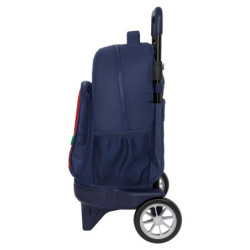 MOCHILA GDE. C/RUEDAS COMPACT EVOL. EXT. BENETTON "FLAG" SAFTA25 ENERO 612506218