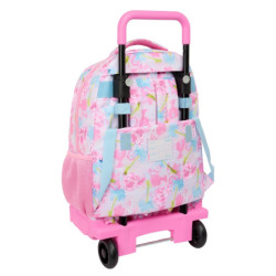 MOCHILA GDE. C/RUEDAS COMPACT EXTRAIBLE BARBIE "PAINTERLY" SAFTA25 ENERO 612510918