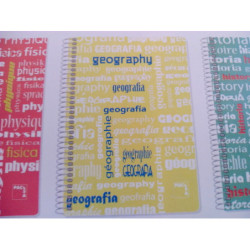 CUADERNO T PP FOLIO 80H PACSA PLASTIPAC 90G CUADROS 4*4 GEOGRAFIA 16527 ^