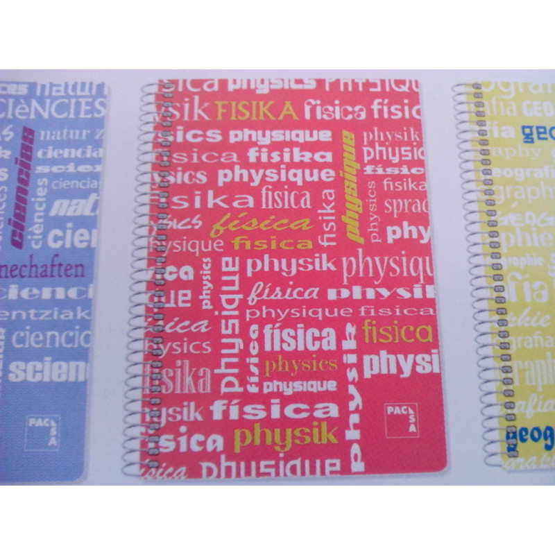 CUADERNO T PP FOLIO 80H PACSA PLASTIPAC 90G CUADROS 4*4 FISICA 16528 ^