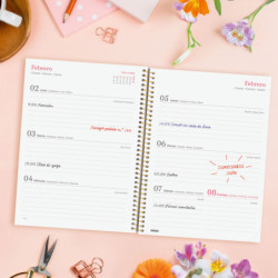 AGENDA DESIGN COL.E10 SVH 2026 FLORA+ FINOCAM26 742233026 162 X 14 X 212 MM
