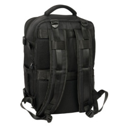 MOCHILA VIAJE CABINA PORTATIL 15,6'' REAL MADRID NEGRA SAFTA25 VAC 612524834 MEDIDAS: 44*29