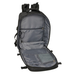 MOCHILA VIAJE CABINA PORTATIL 15,6'' REAL MADRID NEGRA SAFTA25 VAC 612524834 MEDIDAS: 44*29