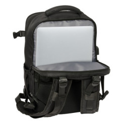 MOCHILA VIAJE CABINA PORTATIL 15,6'' REAL MADRID NEGRA SAFTA25 VAC 612524834 MEDIDAS: 44*29