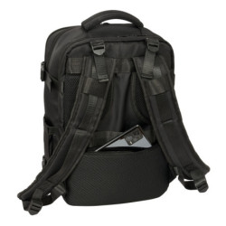 MOCHILA VIAJE CABINA PORTATIL 15,6'' REAL MADRID NEGRA SAFTA25 VAC 612524834 MEDIDAS: 44*29