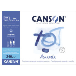 LAMINAS DIBUJO ENCOLADO ACUARELA A4+ 240G 20H GUARRO