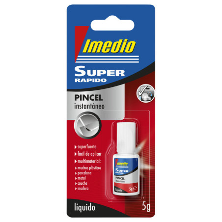PEGAMENTO IMEDIO SUPER RAPIDO LIQUIDO BLISTER 5G PINCEL CAJA 6U 7001486