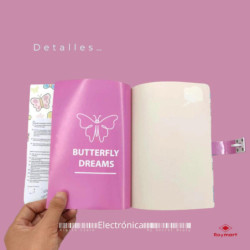 DIARIO CON CLAVE BUTTERFLY DREAMS ALEX BOG JC-1013