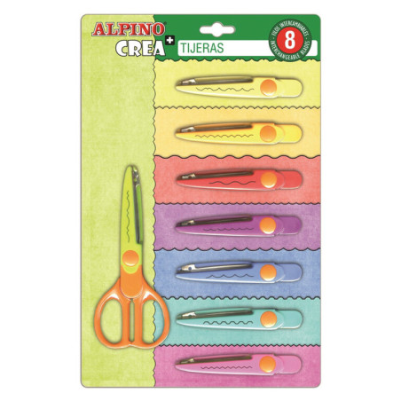 TIJERA ALPINO FANTASIA 8+1 CORTES PT0030