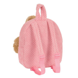 MOCHILA PREESCOLAR CON OSITO SAFTA ROSA SAFTA26 622336231 27X23 UNIDAD