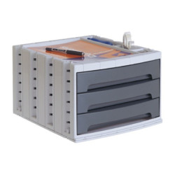 MODULO SOBREMESA 3 BANDEJAS GRAFITO ARCHIVOTEC 6003 A2000