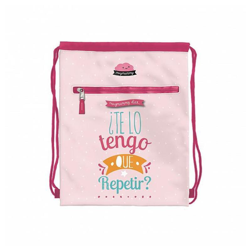 BOLSA ZAPATOS DOHE18 MUYMUMMY ROSA TE LO TENGO QUE 40CM 50635