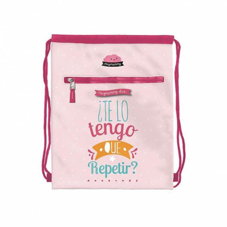 BOLSA ZAPATOS DOHE18 MUYMUMMY ROSA TE LO TENGO QUE 40CM 50635